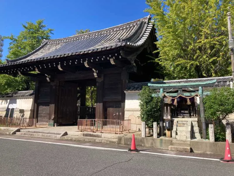 建中寺総門神社から撮影