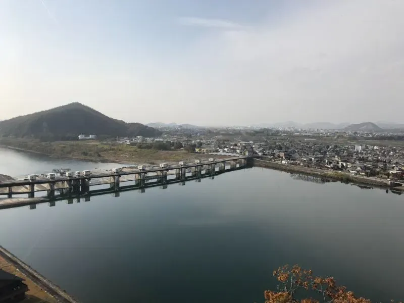 inuyama castle and river from castle