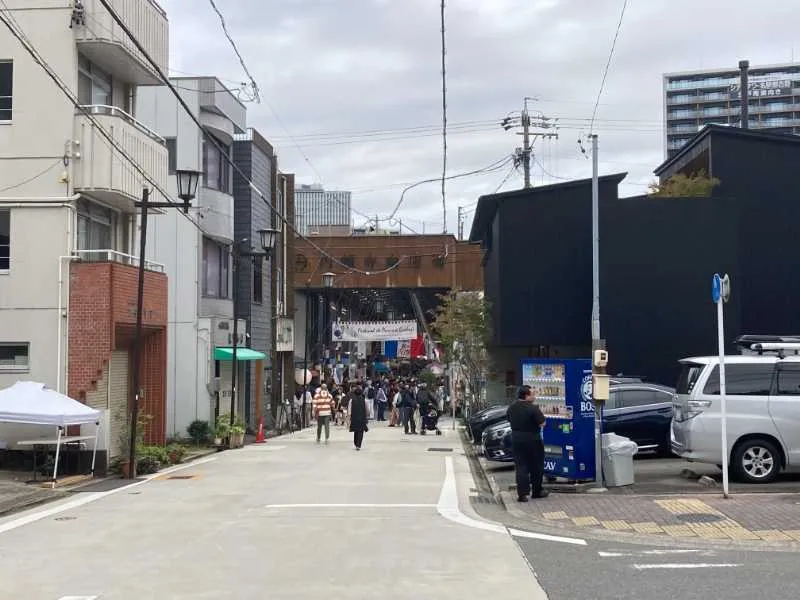 円頓寺商店街パリ祭りエントランス