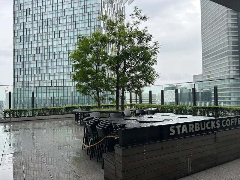 スタバJRタワーテラス席